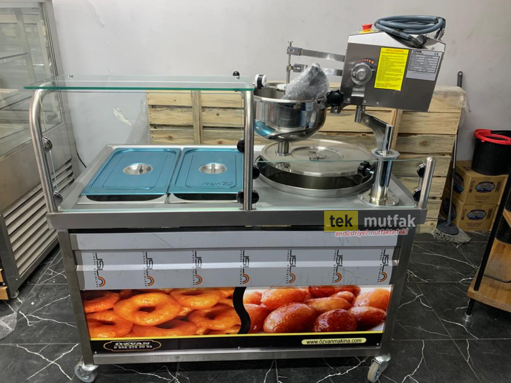 Özvan Lokma Makinesi - Tek Pişiricili Elektrikli Lokma Tezgahı - Lüks Model 